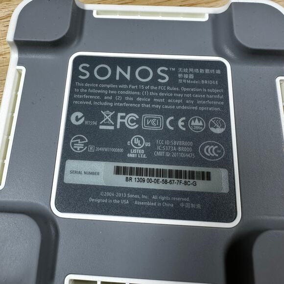 SONOS Play 3, Connect, Bridge Home Speaker System White and Grey Tested Working - Picture 7 of 9